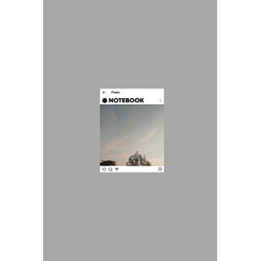 Imagem de Notebook: lined Journal- Instagram Design - Large (6 x 9 inches) - 101 Pages –Wind purple: Composition Book Perfect bound, Soft Cover - Minimal style