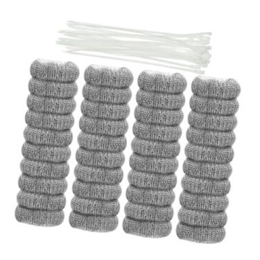 Imagem de IEUDNS Máquina de lavar, acessório para armadilha de fiapos, premium, à prova de ferrugem, fácil instalação, malha de filtro de mangueira com abraçadeiras de, 48 Unidades