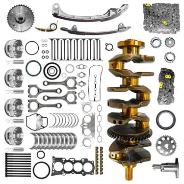 Imagem de 13401-28030 2AZ-FE 16V DOHC 2.4L Kit de reposição de reconstrução de motor para Toyota Highlander RAV4 Corolla XRS Matrix S Scion tC xB, 2AZFE com kit de válvula de admissão e escape de corrente de