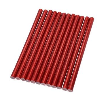 Imagem de X AUTOHAUX 12 peças 11 x 200 mm EVA Bling Paintless Dent Repair Hot Melt Sticks de cola vermelha universal para carro automóvel