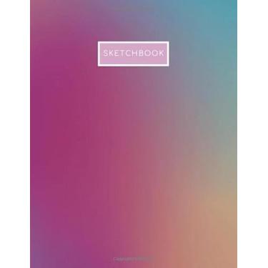 Imagem de Sketchbook: 100 Pages of Blank Paper for Drawing, Sketching, Doodling, Writing Notebook 8.5" x 11"