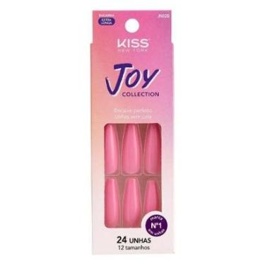 Imagem de Unhas Postiças Kiss New York - Joy Collection Sweet Pink 1 Un-Feminino