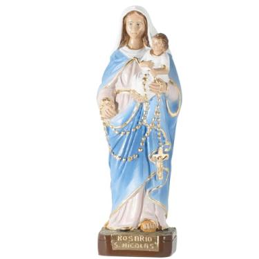 Imagem de Imagem Nsa Sra Rosário De São Nicolas 20cm Gesso Escultura Católica