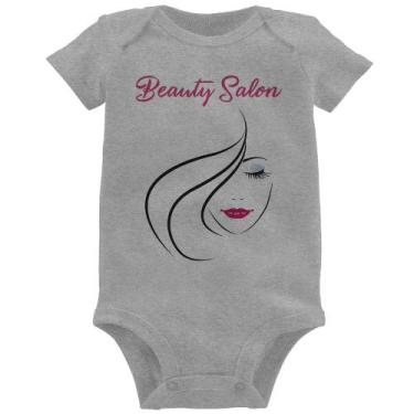 Imagem de Body Bebê Beauty Salon - Foca na Moda, Cinza, P