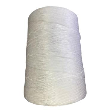 Imagem de Fio Náutico Cordão 5mm: 500g – Ideal para Crochê, Tricô, Macramê e Artesanato – 100% Polipropileno – Bastos e Bazani (Branco)