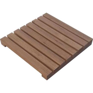 Imagem de Deck De Madeira Modular 40x40 cm Neonx Com Pintura, Osmocolor Imbuia S