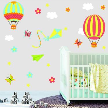 Imagem de Adesivo Balões Pipa Nuvens-Decoração Infantil