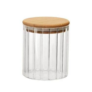 Imagem de CrystalCane 500ml - Porta Mantimento Canelado com Tampa em Bambu - Tou