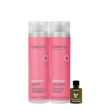 Imagem de Kit Cadiveu Profissional Essentials Glamour Shampoo Condicionador e Açaí Oil 10 (3 produtos)