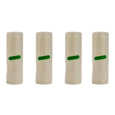 Imagem de Kit 4 Rolos Bobina Saco Para Embalagem Á Vacuo 15 x 25 cm Com 5m - Sel