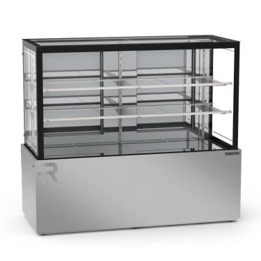 Imagem de Vitrine Refrigerada 1,45 Metros 2 Prateleiras Titanium Premium Inox VTPRR1450 2P 220V - Refrimate