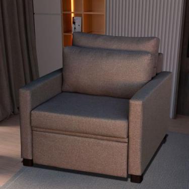 Imagem de Poltrona Cama Meca_MA que se Transforma em Sofá Cama Solteiro Resisten