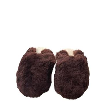 Imagem de Pantufa Chinelo De Lã Pele Natural Carneiro Chamuscado. (Marron, BR, Adulto, Numérico, 34)