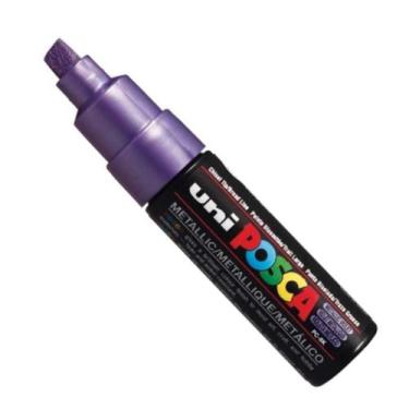 Imagem de Posca PC-8K VIOLETA METÁLICO  Ponta Chanfrada Uniball