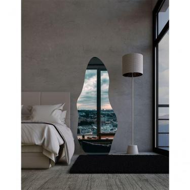 Imagem de Espelho Orgânico Luxo Grande 170 X 70 Corpo Inteiro Moderno Lapidado Com Suporte