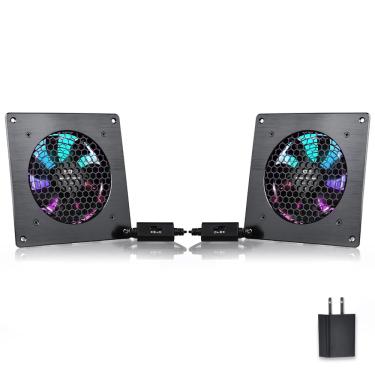 Imagem de Ventilador de resfriamento scccf USB rgb 120mm Quiet com controle de velocidade (pacote com 2)
