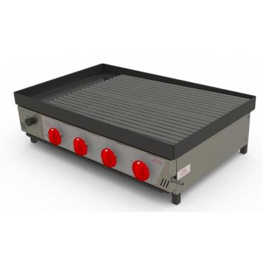 Imagem de Char Broiler a Gás Progás 80x50cm Aço Inox PRCB-800