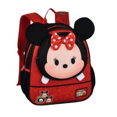 Imagem de Mochila De Costas Escolar Infantil  Minnie Menina Feminina Volta as Au