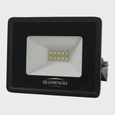 Imagem de Refletor Blumenau LED Tech 10W Preto Bivolt 6500 K - Branco Frio
