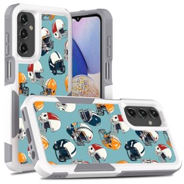 Imagem de Candykisscase Capa protetora híbrida de camada dupla para Samsung Galaxy A15 5G (capacete de futebol americano) para Samsung Galaxy A15 5G para Samsung Galaxy A15 5G (capacete de futebol americano)