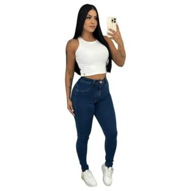 Imagem de Calça Feminina jeans Sal e Pimenta, Calça Pimenta Doce Original Com Elastano (BR, Cintura, 36, Slim, Regular, 4406)