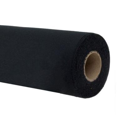 Imagem de Entretela Para Alfaiataria Tecida Colante 68g Preta Peça Com 2 Metros 