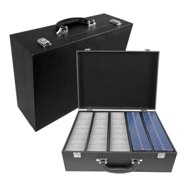 Imagem de DUAXETONGXIA Card Storage Box for Trading Cards，3300+ Card Deck Case for Trading Cards,Leather Closure Commander Card Storage Box,Protectors Fit for YuGiOh, MTG and Sport Cards (Black, 4500+)