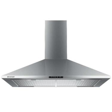 Imagem de Coifa de Parede Brastemp Piramidal 60cm Inox BAI60BR, 110V