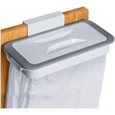 Imagem de Lixeira Acoplável Para Cozinha Suporte De Saco De Lixo Fácil