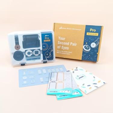 Imagem de uHandy Microscópio móvel profissional - kit de ciências: microscópio de bolso ampliação de 45 x 270x, portátil, compatível com iPhone, iPad, Android. Projetado para currículos de ciências, cursos de