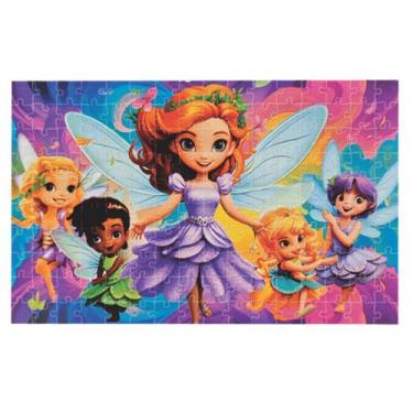 Imagem de Quebra Cabeça Infantil Fadas 160 Peças Educativo Mini Toys