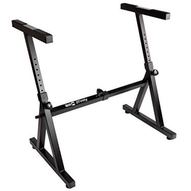 Imagem de RockJam Suporte de teclado eletrônico ajustável e portátil para música resistente (compatível com piano elétrico de 54 a 88 teclas) (RJZZ363)