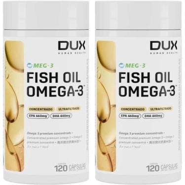 Imagem de 2X Fish Oil Ômega 3 (120 Cápsulas) Ultra Concentrado - Dux - Dux Nutri