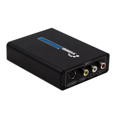 Imagem de Wiistar Conversor AV S-Video para HDMI S-Video/RCA+L/R Audio para HD+Audio RCA adaptador com switch composto para PAL/NTSC para monitor VHS/VCR/N64/PS2/Wii/DVD HDTV