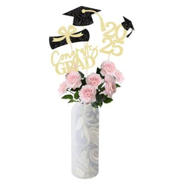 Imagem de hhdatc Graduation Decorations Class of 2024 Centerpieces for Tables,Table Toppers Party Centerpiece Sticks Supplies Gold