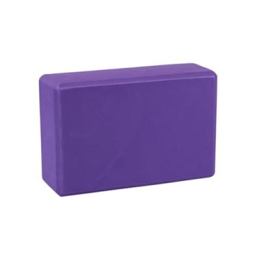 Imagem de Kenhihi Bloco De Yoga - Espuma Látex Eva Sem Suporte, Superfície Macia E Antiderrapante Com Bisel Para Yoga, Pilates, Meditação, Acessórios Estabilidade, Equilíbrio Alongamento Profundo (Roxo Escuro