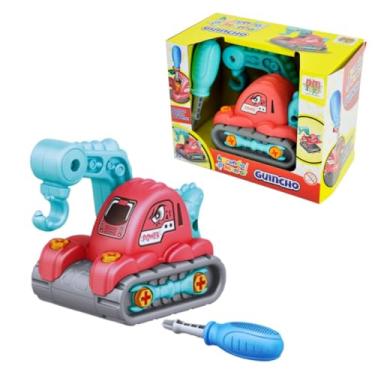 Imagem de Brinquedo Caminhão Guincho Aprenda A Montar/Monta e Desmonta - Dm Toys