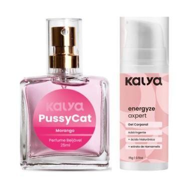 Imagem de Kit Perfume Beijável Feminino Pussycat e Gel Adstringente Com Ácido Hi