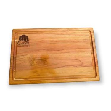 Imagem de Tábua de corte de carne personalizada em Teca - WR ROUTER