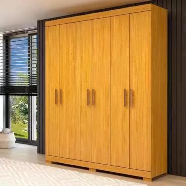 Imagem de Guarda Roupa Branco Solteiro  CAsal Lana 06 Portas100% MDF - ACP Móvei