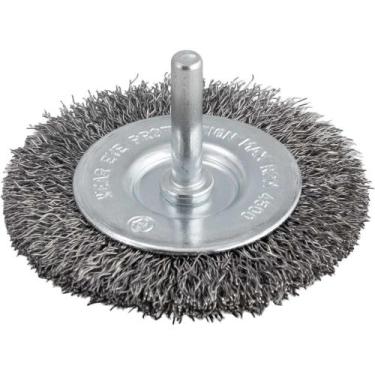 Imagem de Escova circular 3" cerdas em aço inox 4.500/min com haste 1/4" VONDER