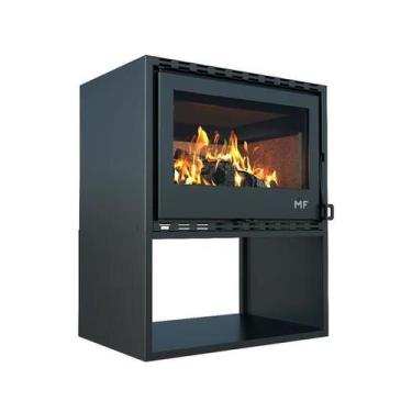 Imagem de Calefator Lareira Adatto 70 Com Pedestal Preto - MF