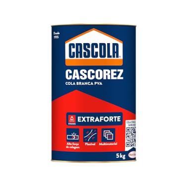 Imagem de Cascola Cascorez Extra, Cola branca extra forte de fácil aplicação, Cola de PVA com secagem transparente, Cascorez para colagens de alto desempenho, 1x5kg