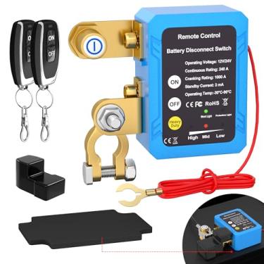 Imagem de RVBOATPAT Kill Switch 12V 240A Remoto Interruptor de Desconexão Da Bateria Interruptor de Desligamento Automático Interruptor de Controle Remoto para Carro Caminhão Barco