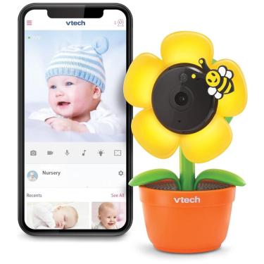 Imagem de Câmera Wi Fi para Bebês Monitoramento Inteligente com iOS e Android, FullHD 1080p e Capa de Privacidade, e Mais, VTech RM9751