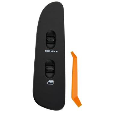 Imagem de ZAPOSTS Interruptor de janela lateral para passageiros serve para Dodge Dakota 2002-2010 1500 2500 3500, 2001-2004 Dodge Dakota, interruptor de botão de vidro com trava de porta direita. OEM