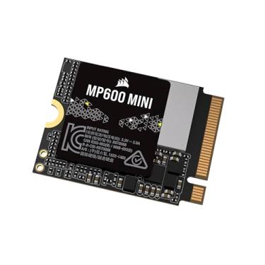 Imagem de Corsair MP600 MINI 1TB M.2 NVMe PCIe x4 Gen4 2 SSD – M.2 2230 – Leitura sequencial de até 7.000 MB/s – Alta Densidade 3D TLC NAND – Ótimo para Steam Deck e Microsoft Surface – Preto