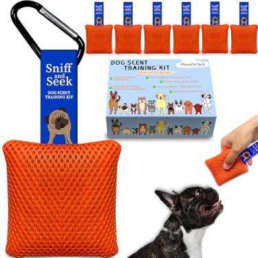 Imagem de Kit de treinamento de perfume de cachorro, jogos de cérebro de cachorro, brinquedos de esconde-esconde, jogos de cachorro - trabalho de nariz divertido para cães, brinquedos farejadores de cães, kit
