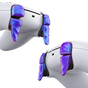 Imagem de playvital Kit De Extensão Botões Ombro Dune 2 Pares Para Controle Ps5, Extensores Para-Choque Ps Portal, Ajustadores Melhoria Jogo Edge - Camaleão Roxo Azul