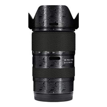 Imagem de Adesivo antiarranhões para lente de câmera para Tamron 28-75 mm F2.8 G2 adequado para Nikon Mount Coat Vinil Película Protetora Decalques 28-75 F 2,8 G 2 (Onda Preto)
